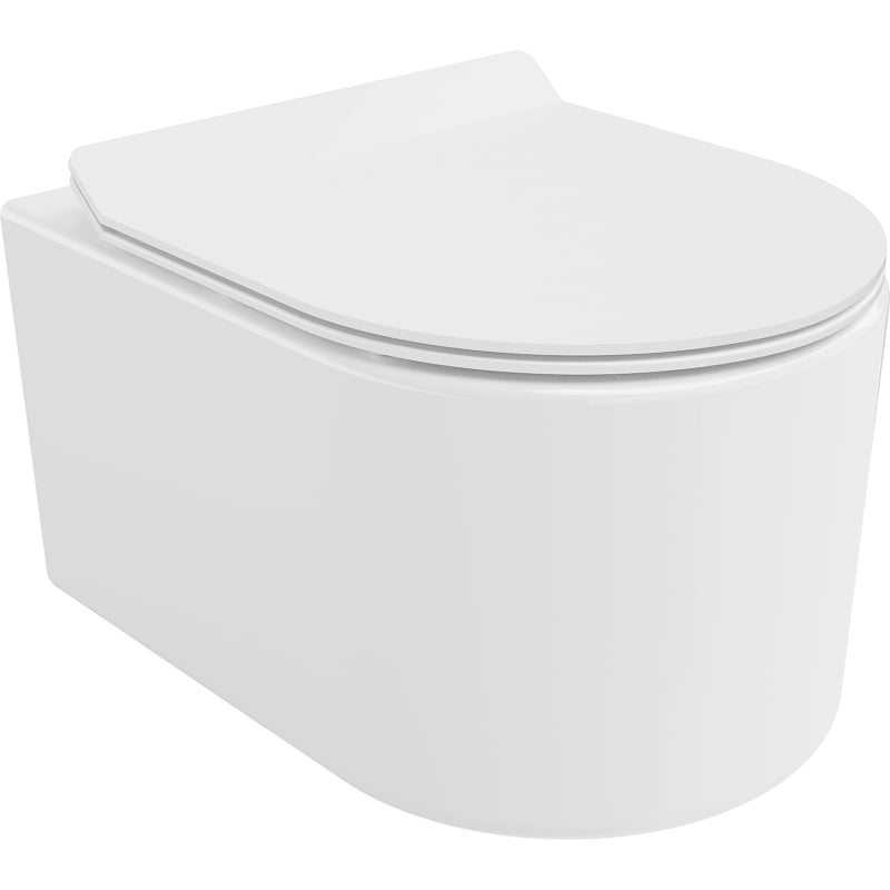 Mexen Sofia WC-Schüssel Rimless Tornado mit Soft-Close-Slim-Sitz, Duroplast, Weiß Glanz - 30540100T