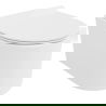 Mexen Sofia WC bļoda Rimless Tornado ar lēni krītošu vāku slim, duroplast, balts spīdums - 30540100T