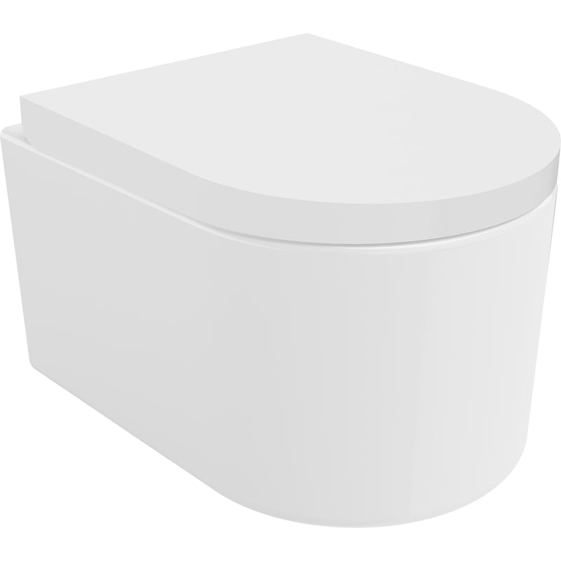 Mexen Sofia Rimless Tornado toilet bowl with soft-close seat, hard, duroplast, high-gloss white - 30540200T
