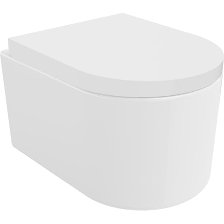 Mexen Sofia WC Bowl Rimless Tornado with Soft-Close Seat Hard, Duroplast, Glossy White - 30540200T