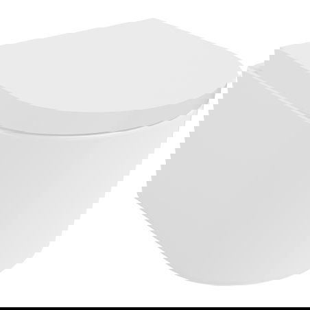 Mexen Sofia WC Mësch Rimless Tornado mat langsamer Ophänken, haart, Duroplast, wäiss Glanz - 30540200T
