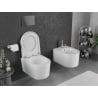 Mexen Sofia WC Bowl Rimless Tornado with Soft-Close Seat Hard, Duroplast, Glossy White - 30540200T