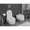 Mexen Sofia WC-Schüssel Rimless Tornado mit Soft-Close Sitz Slim, Duroplast, Weiß Glanz - 30540300T