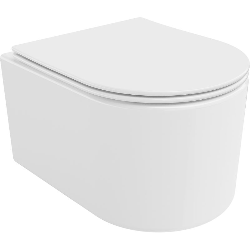 Mexen Sofia WC-pot Rimless Tornado met soft-close slanke zitting, duroplast, wit glans - 30540400T