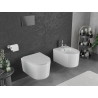 Mexen Sofia taza del inodoro sin bordes Tornado con asiento de cierre lento slim, duroplast, brillo blanco - 30540400T