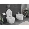 Mexen Sofia Rimless Tornado WC Bowl with Soft-Close Slim Seat, Duroplast, Glossy White - 30540400T