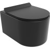 Mexen Sofia rimless tornado wc-pot met slim softclose duroplast zitting, mat zwart - 30540185T