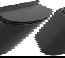 Mexen Sofia WC sospeso Rimless Tornado con sedile a chiusura rallentata slim, duroplast, nero opaco - 30540185T