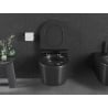 Mexen Sofia Rimless Tornado WC Bowl with Slim Soft-Close Seat, Duroplast, Matte Black - 30540185T