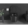 Mexen Sofia tazza wc Rimless Tornado con sedile a chiusura rallentata slim, duroplast, nero opaco - 30540185T