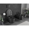 Mexen Sofia miska wc Rimless Tornado z deską wolnoopadającą slim, duroplast, czarna mat - 30540185T