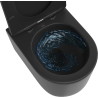 Mexen Sofia WC-pott Rimless Tornado aeglaselt sulguva slim duraoplasti, must matt - 30541085T