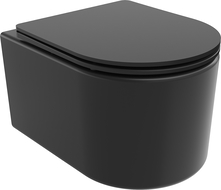 Mexen Sofia cuvette wc sans rebord Tornado avec abattant à descente lente slim, duroplast, noir mat - 30541085T