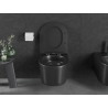 Mexen Sofia WC-pott Rimless Tornado aeglaselt sulguva slim duraoplasti, must matt - 30541085T