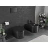 Mexen Sofia WC-pott Rimless Tornado aeglaselt sulguva slim duraoplasti, must matt - 30541085T