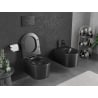 Mexen Sofia WC-pott Rimless Tornado aeglaselt sulguva slim duraoplasti, must matt - 30541085T