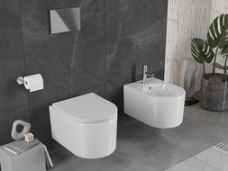 Mexen Sofia wc-schaal Rimless met softclose slanke zitting, duroplast, wit glans - 30540400