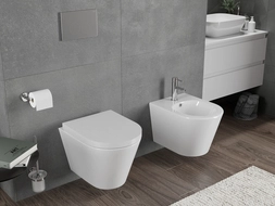 Mexen Rico cuvette wc Rimless Tornado avec abattant à fermeture lente rigide, duroplast, blanc brillant - 30720200T