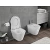 Mexen Rico miska wc Rimless Tornado z deską wolnoopadającą twarda, duroplast, biała połysk - 30720200T