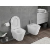 Mexen Rico wc-pott Rimless Tornado koos aeglaselt sulguva slim kaanega, duroplast, valge läikiv - 30720500T