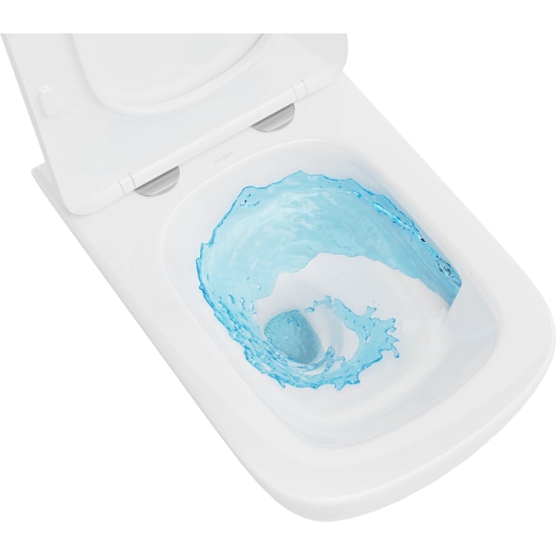 Mexen Timo cuvette WC Rimless Tornado avec abattant à descente amortie slim, duroplast, blanc brillant - 30650200T