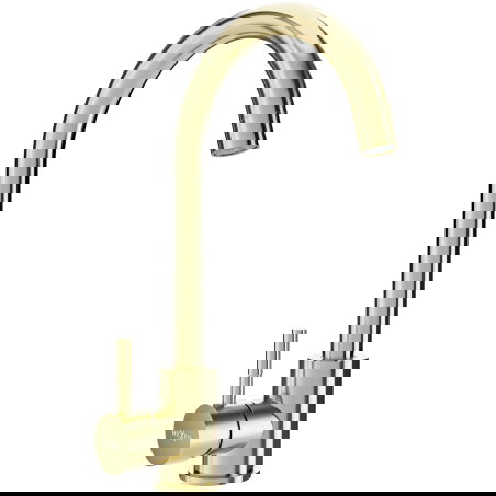 Mexen Foggia grifo de cocina, oro cepillado - 671800-50