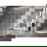 Mexen Lunar Duschkabine halbrund aufklappbar links 100 x 80 cm, transparent, Chrom - 833-100L-080P-01-00