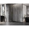 Mexen Lunar cabine de douche demi-circulaire 100 x 100 cm, transparent, dorée - 833-100L-100P-50-00