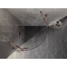 Mexen Lunar semi-circular hinged shower cabin 80 x 80 cm, transparent, rose gold - 833-080L-080P-60-00