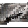 Mexen Lunar halfronde draaibare douchecabine 100 x 100 cm, transparant, roze goud - 833-100L-100P-60-00