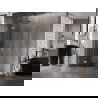 Mexen Lunar Halbrunde Duschkabine zum Ausklappen 100 x 100 cm, transparent, gebürstetes Kupfer - 833-100L-100P-65-00