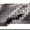 Mexen Lunar Halbrunde Duschkabine zum Ausklappen 100 x 100 cm, transparent, gebürstetes Kupfer - 833-100L-100P-65-00