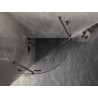 Mexen Lunar poolümar avatav dušinurk 80 x 80 cm, läbipaistev, harjatud gun gray - 833-080L-080P-66-00