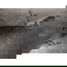 Mexen Lunar halfronde draaide douchecabine 70 x 70 cm, transparant, gun metal - 833-070L-070P-95-00