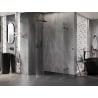 Mexen Lunar kabina prysznicowa półokrągła uchylna lewa 80 x 70 cm, transparent, gun metal - 833-080L-070P-95-00