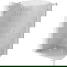 Mexen Lunar Halbkreis-Duschkabine, schwenkbar links 90 x 70 cm, transparent, gebürsteter Nickel - 833-090L-070P-97-00