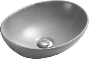 Mexen Elza lavabo à poser 40 x 33 cm, gris clair mat - 21014061