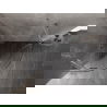 Mexen Lunar halbrunde Duschkabine, Drehflügeltür 100 x 100 cm, transparent, gebürsteter Nickel - 833-100L-100P-97-00