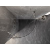Mexen Lunar poolringikujuline dušikabiin, avatavad uksed, 100 x 100 cm, läbipaistev, harjatud nikkel - 833-100L-100P-97-00