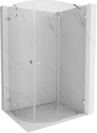 Mexen Lunar dušikabiin poolringikuline hingedega parempoolne 100 x 90 cm, läbipaistev, kroom - 833-100P-090L-01-00