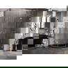 Mexen Lunar halfronde douchecabine scharnierend rechts 80 x 70 cm, transparant, goud - 833-080P-070L-50-00