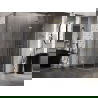 Mexen Lunar halfronde douchecabine scharnierend rechts 80 x 70 cm, transparant, goud - 833-080P-070L-50-00