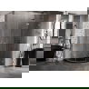 Mexen Lunar halfronde douchecabine scharnierend rechts 90 x 70 cm, transparant, geborsteld koper - 833-090P-070L-65-00