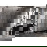 Mexen Lunar Duschkabine halbkreisförmig ausschwenkbar rechts 100 x 80 cm, transparent, gebürstet gun gray - 833-100P-080L-66-00