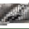 Mexen Lunar Duschkabine halbkreisförmig ausschwenkbar rechts 100 x 80 cm, transparent, gebürstet gun gray - 833-100P-080L-66-00