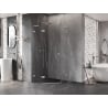 Mexen Lunar L Fünfeckdusche links öffnend 80 x 80 cm, transparent, Chrom - 831L-080L-080P-01-00-L