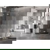 Mexen Lunar L pentagonal hinged left shower cabin 80 x 80 cm, transparent, chrome - 831L-080L-080P-01-00-L
