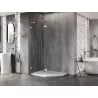 Mexen Lunar L Fünfeck-Duschkabine links schwenkbar 100 x 90 cm, transparent, chrom - 831L-100L-090P-01-00-L