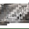 Mexen Lunar L vijfhoekige, scharnierende linker douchecabine 100 x 90 cm, transparant, chroom - 831L-100L-090P-01-00-L