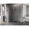 Mexen Lunar L cabine de douche pentagonale pivotante gauche 100 x 90 cm, transparent, chrome - 831L-100L-090P-01-00-L